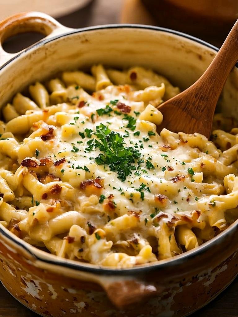 french onion pasta