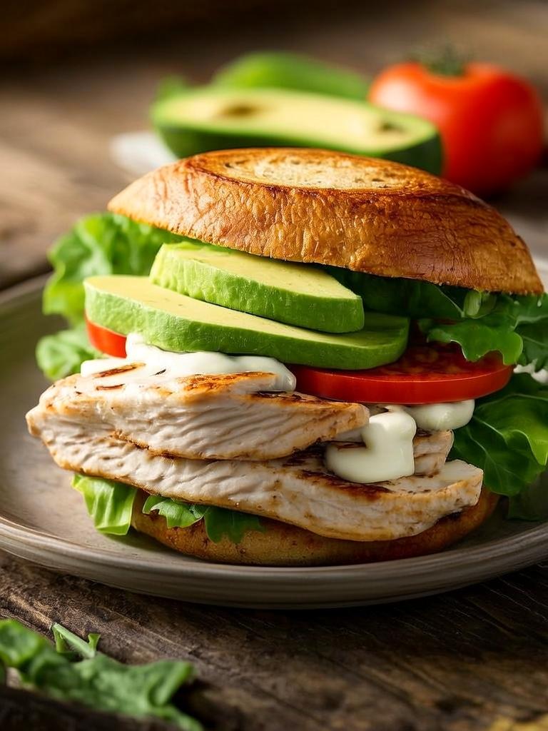 California grilled chicken with avocado