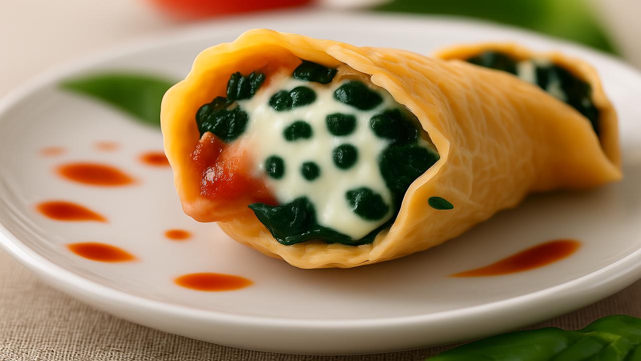 Spinach and ricotta stuffed shells