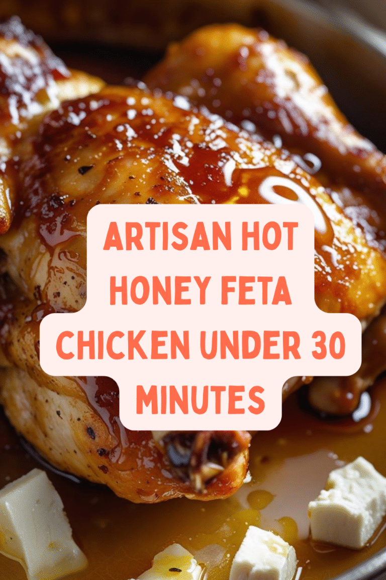 Artisan hot honey Feta chicken under 30 minutes