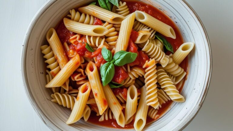 Easy Creamy tomato garlic pasta ready in 20 minutes.