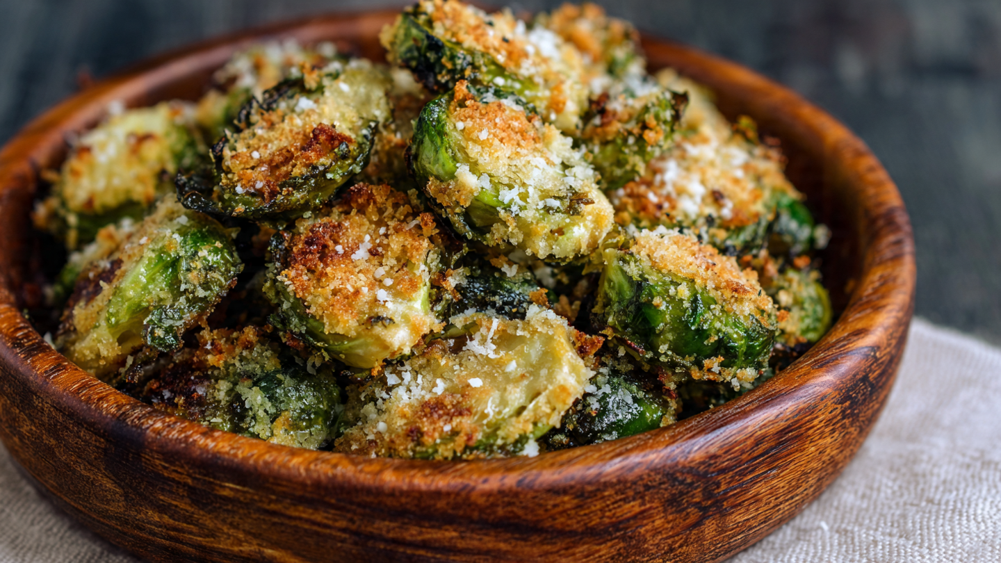 Crispy Parmesan-Crusted Roasted Brussels Sprouts