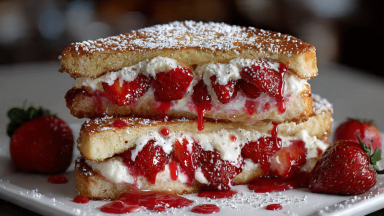 Fried Strawberry Cheesecake Sandwiches – A Crispy Sweet Treat