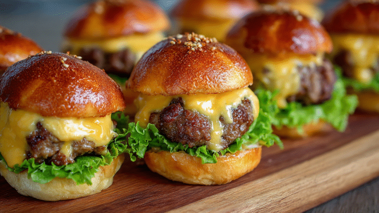 Mini Big Mac Cheeseburgers: Bite-Sized Fast Food Fun at Home