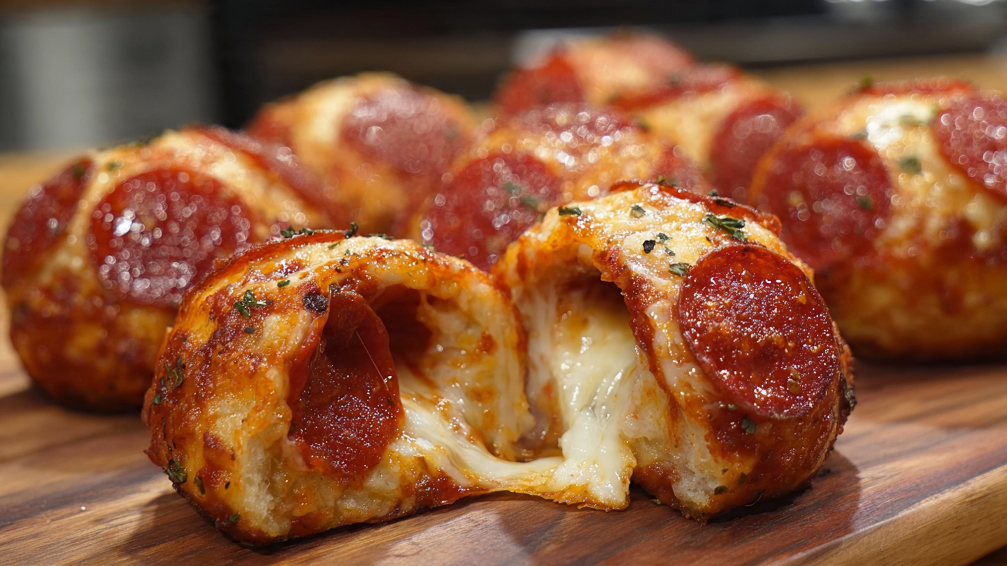 Homemade Pepperoni Pizza Bombs Bite‑Sized, Cheesy Joy
