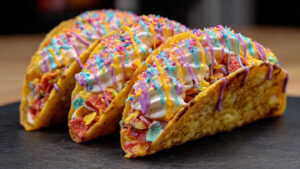 Fruity Pebbles Cheesecake Tacos – A Fun, Colorful Dessert That Everyone Will Love
